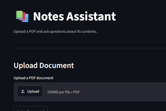 Notes Assistant (RAG)